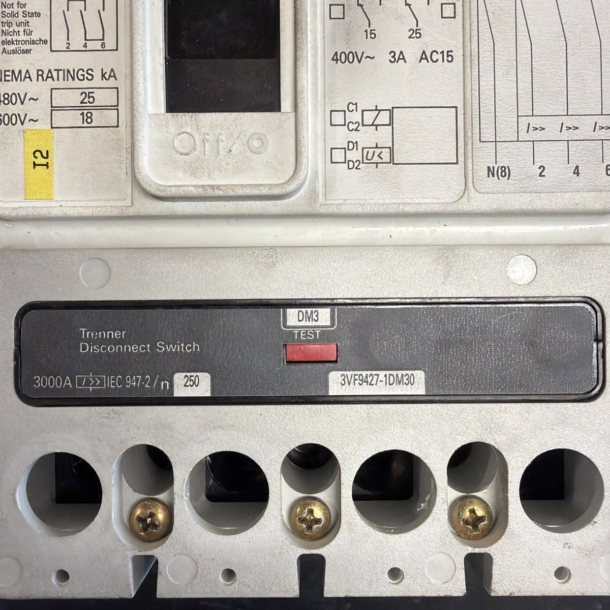 Siemens 3VF9427-1DM30 Accessorio Interruttore Automatico 3VF1