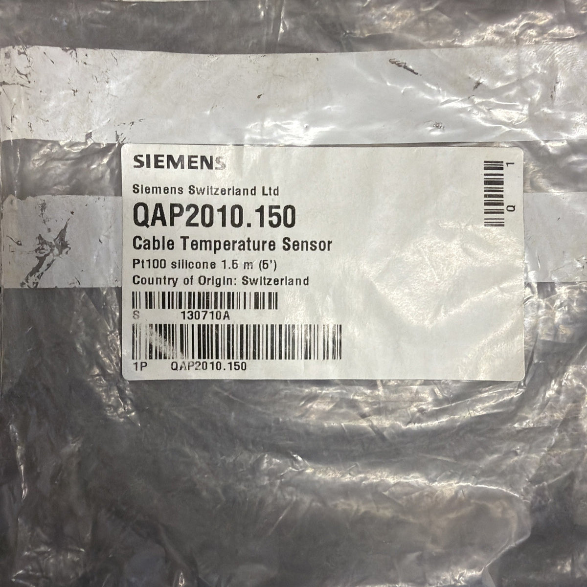 Siemens QAP2010.150 Sonda Temperatura PT100 Silicone 1,5 m1