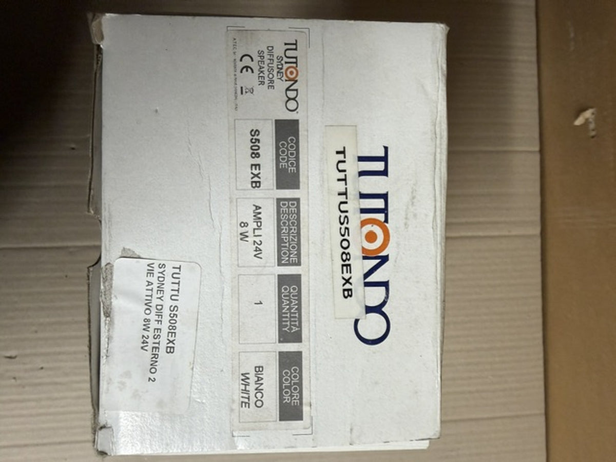 Tutondo Sydney S508EXB diffusore attivo 2 vie 8W 24Vdc da esterno bianco3