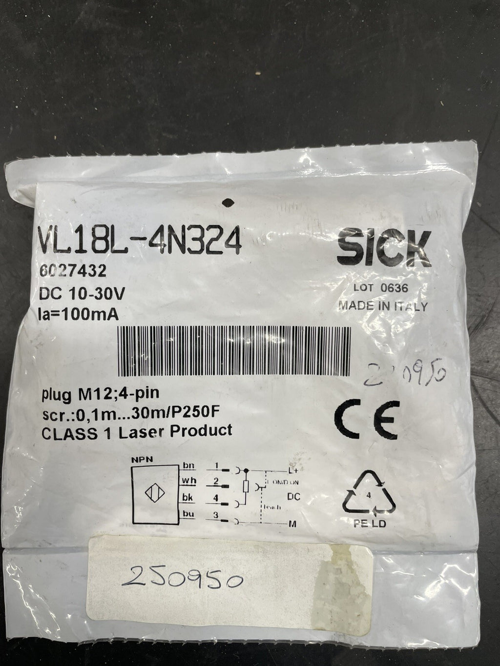 Sick VL18L-4N324 6027432 Fotocellula con Catarifrangente1