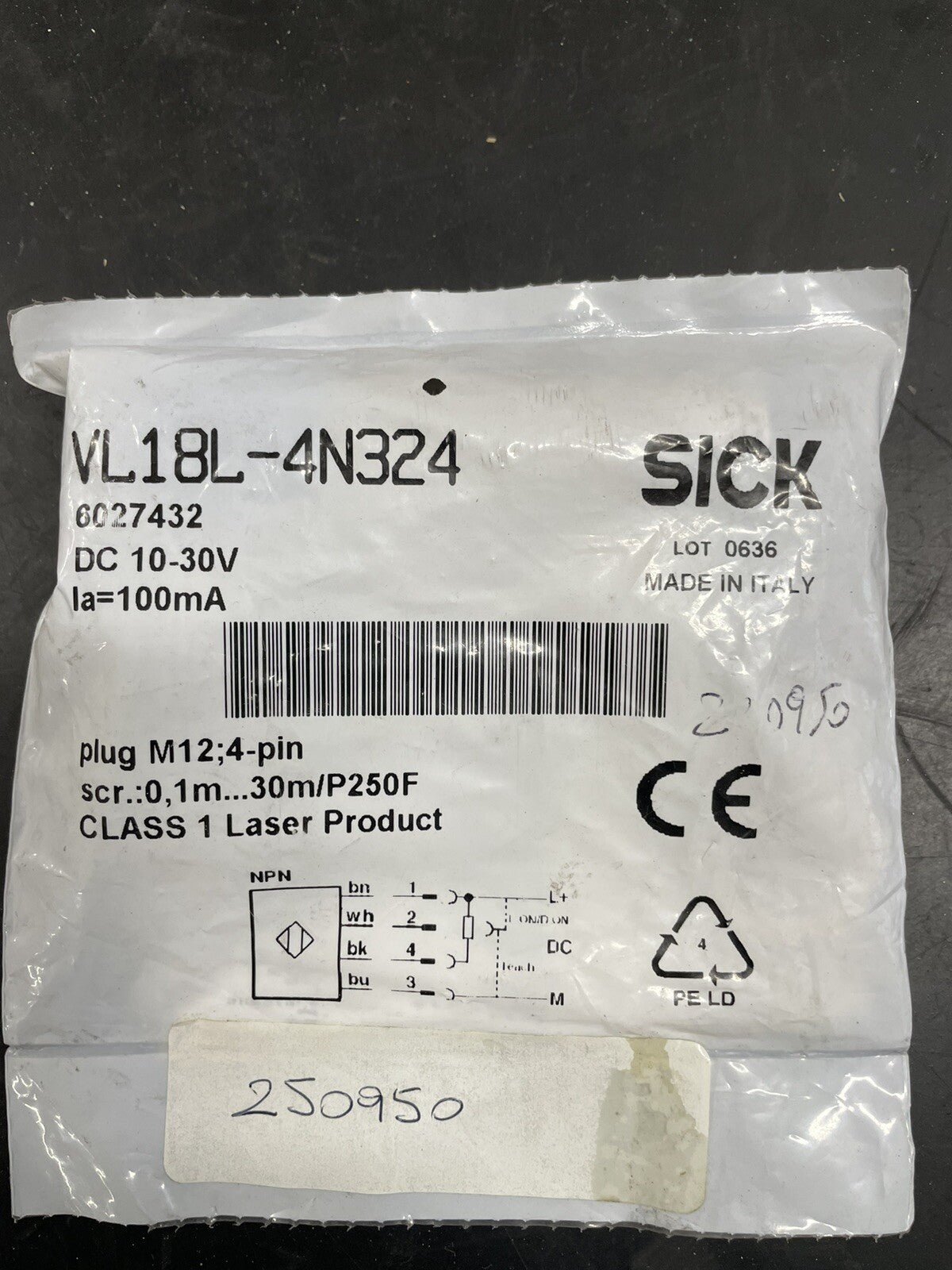 Sick VL18L-4N324 6027432 Fotocellula con Catarifrangente1