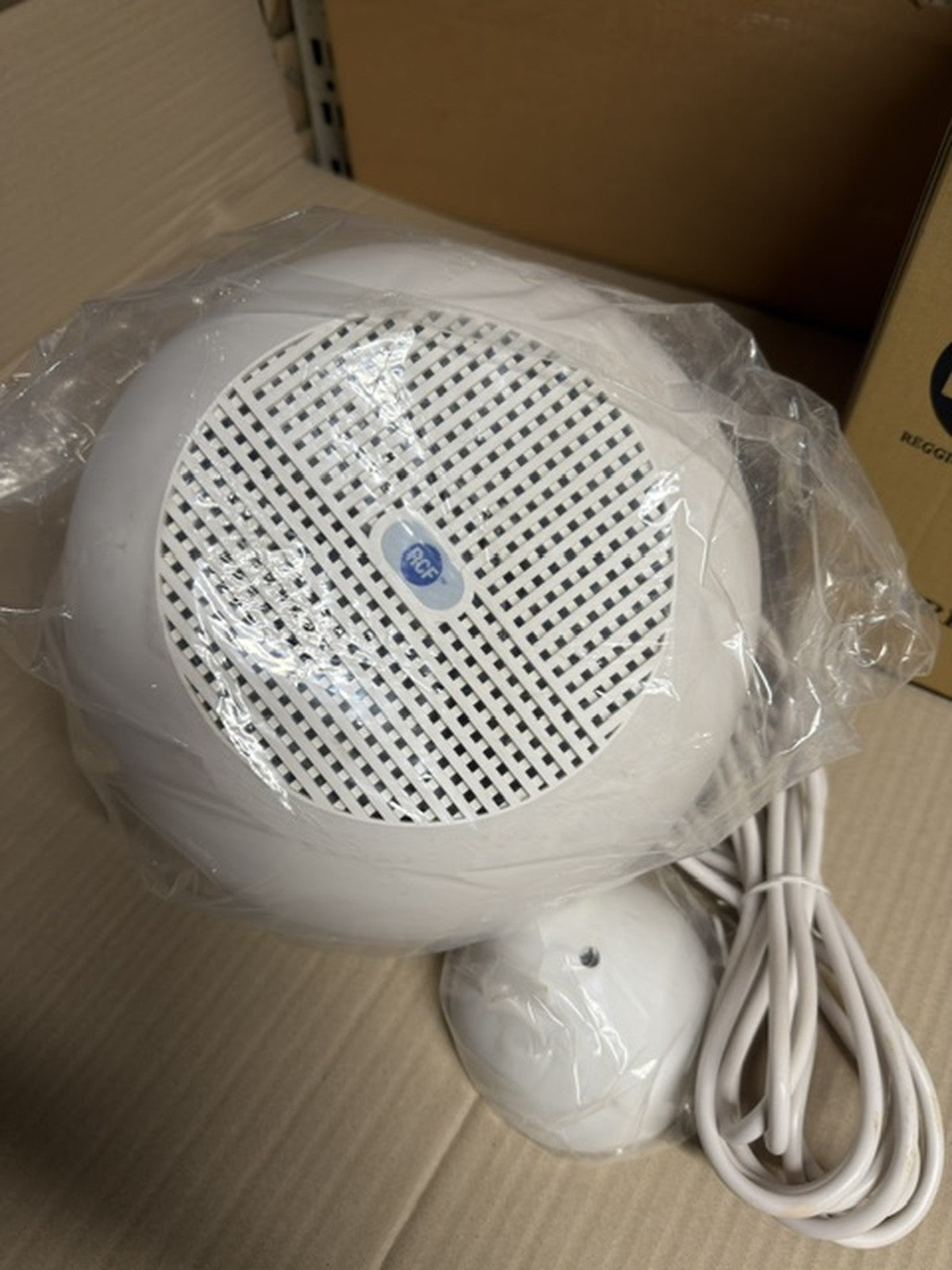 RCF BS 2620 diffusore a sfera sospeso 20W linea 100V bianco nuovo IP554