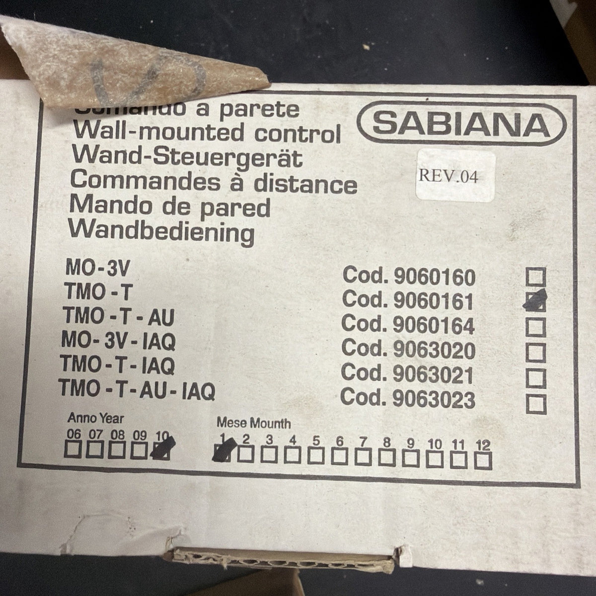 Sabiana TMO-T 9060517 Comando a Parete Termostato Fan Coil1