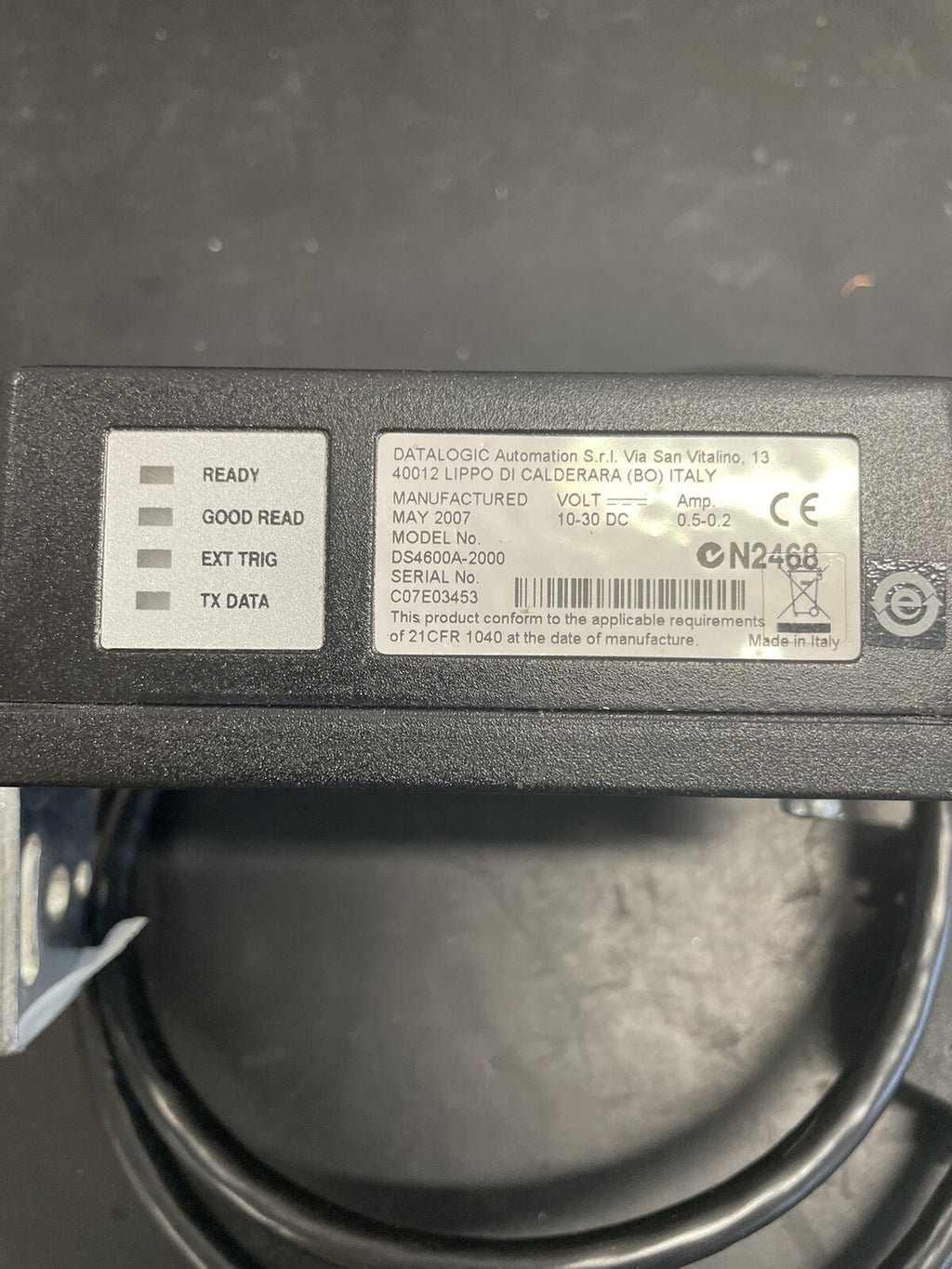 Datalogic DS4600A Scanner Codici a Barre Industriale 10-30V1