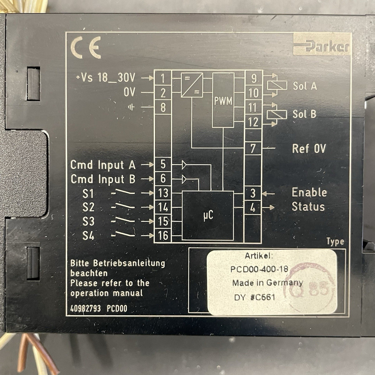Parker PCD00A-400-20 Scheda di Controllo Parker1