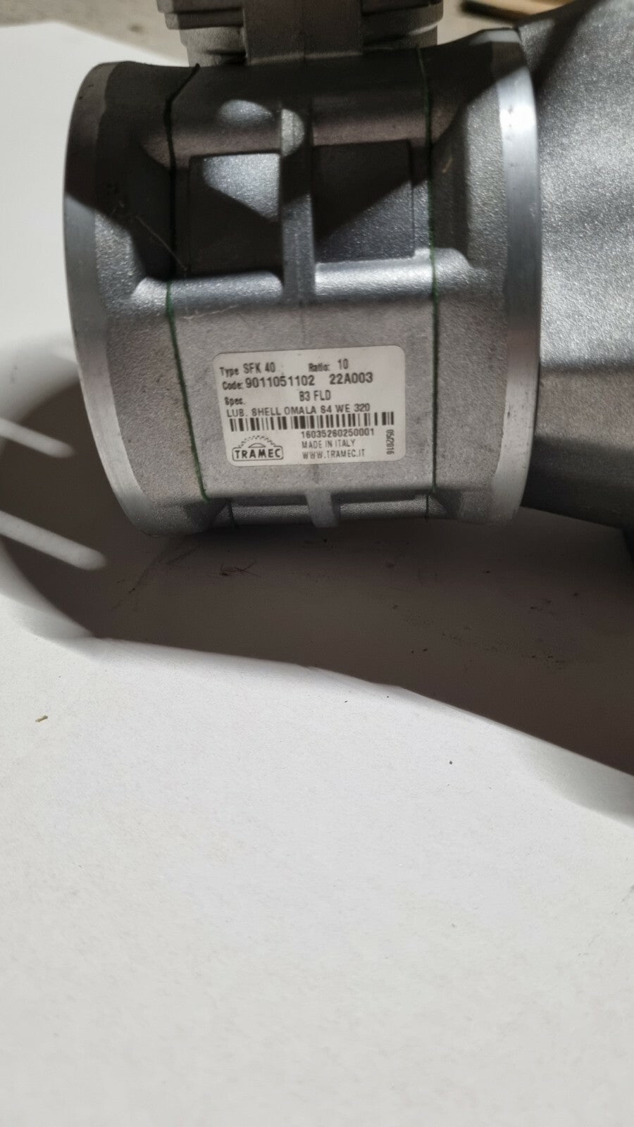 Tramec SFK 40 Riduttore a Vite Senza Fine R 1/10 Cod. 90110511023