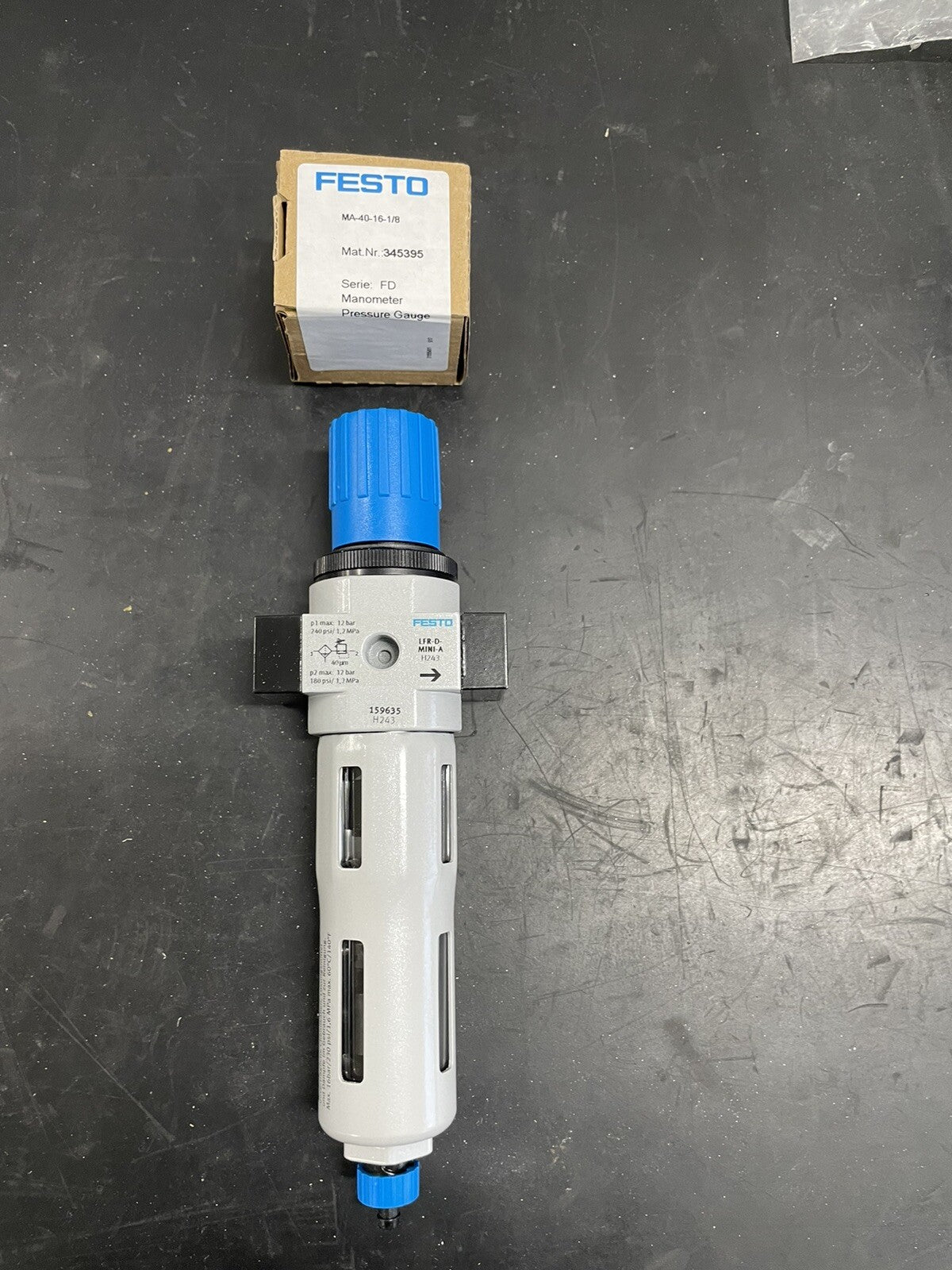 Festo LFR-1/4-D-MINI-A 159635 Filtro Regolatore di Pressione0