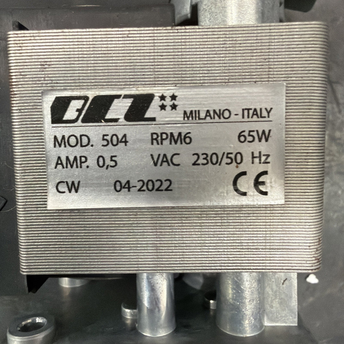 BCZ 504 Motoriduttore Stufa a Pellet 5 giri/min Albero 8,5 mm2