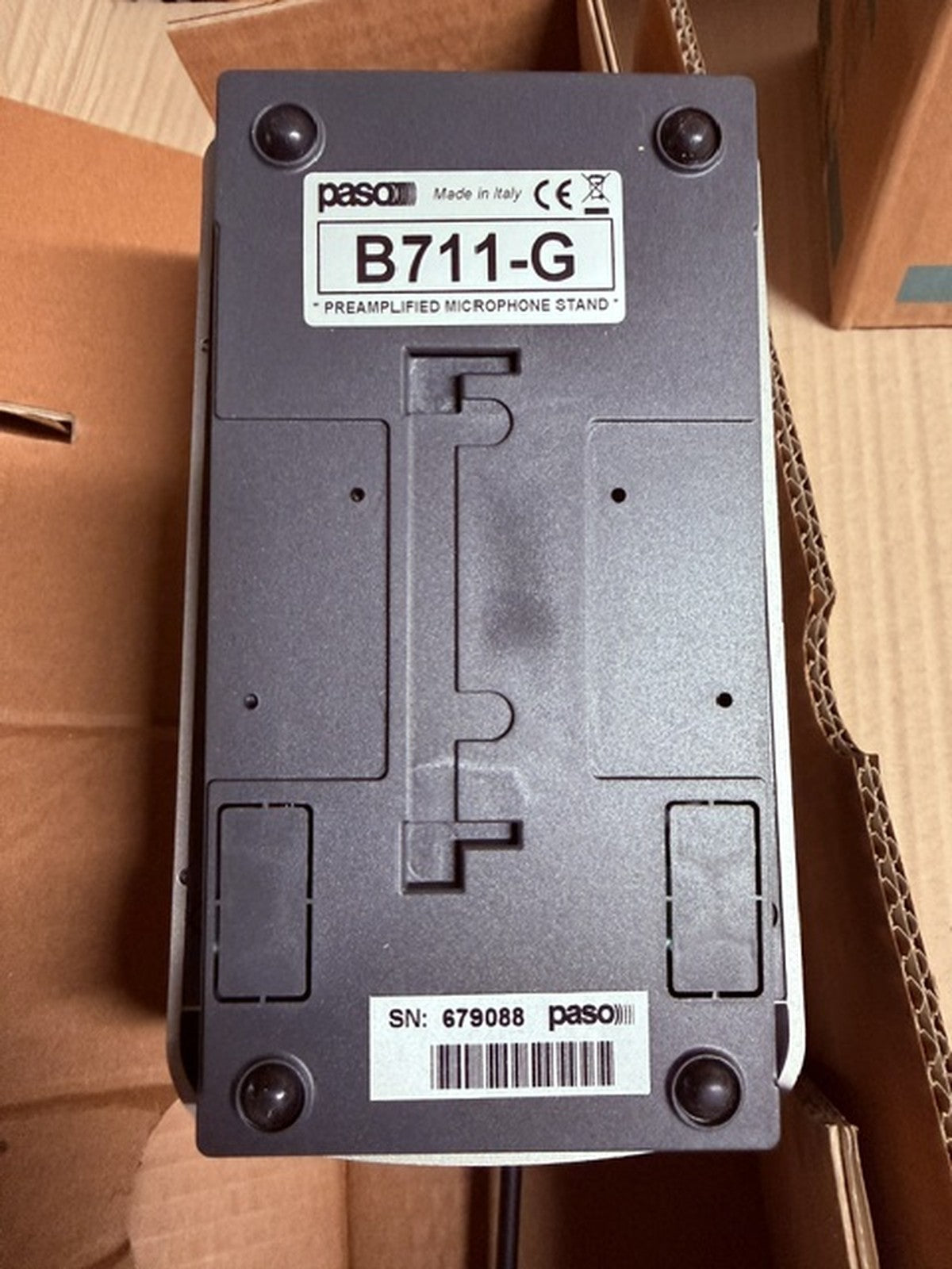 Paso B711-G base microfonica preamplificata collo d'oca RJ45 senza spugna1