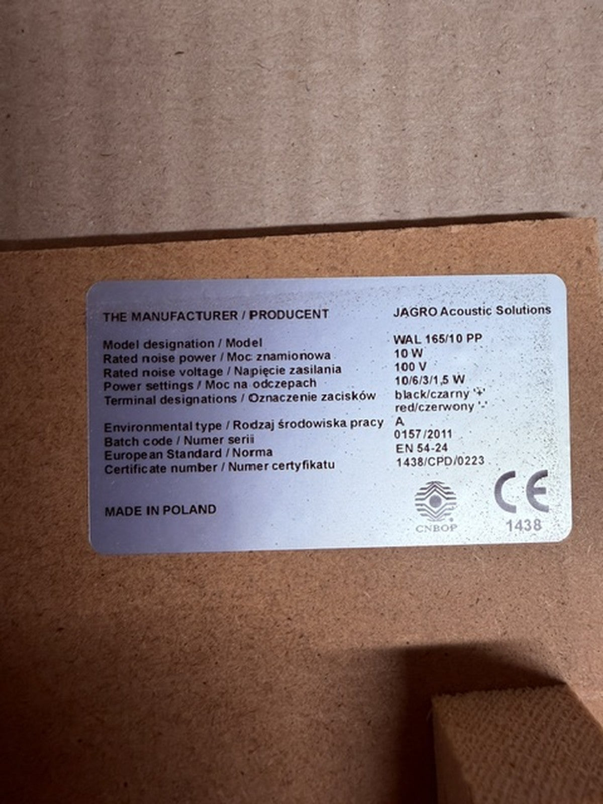 Jagro WAL 165/10 PP diffusore 10W 100V EN 54-24 GRAFFI ESTERNI prezzo ridotto3
