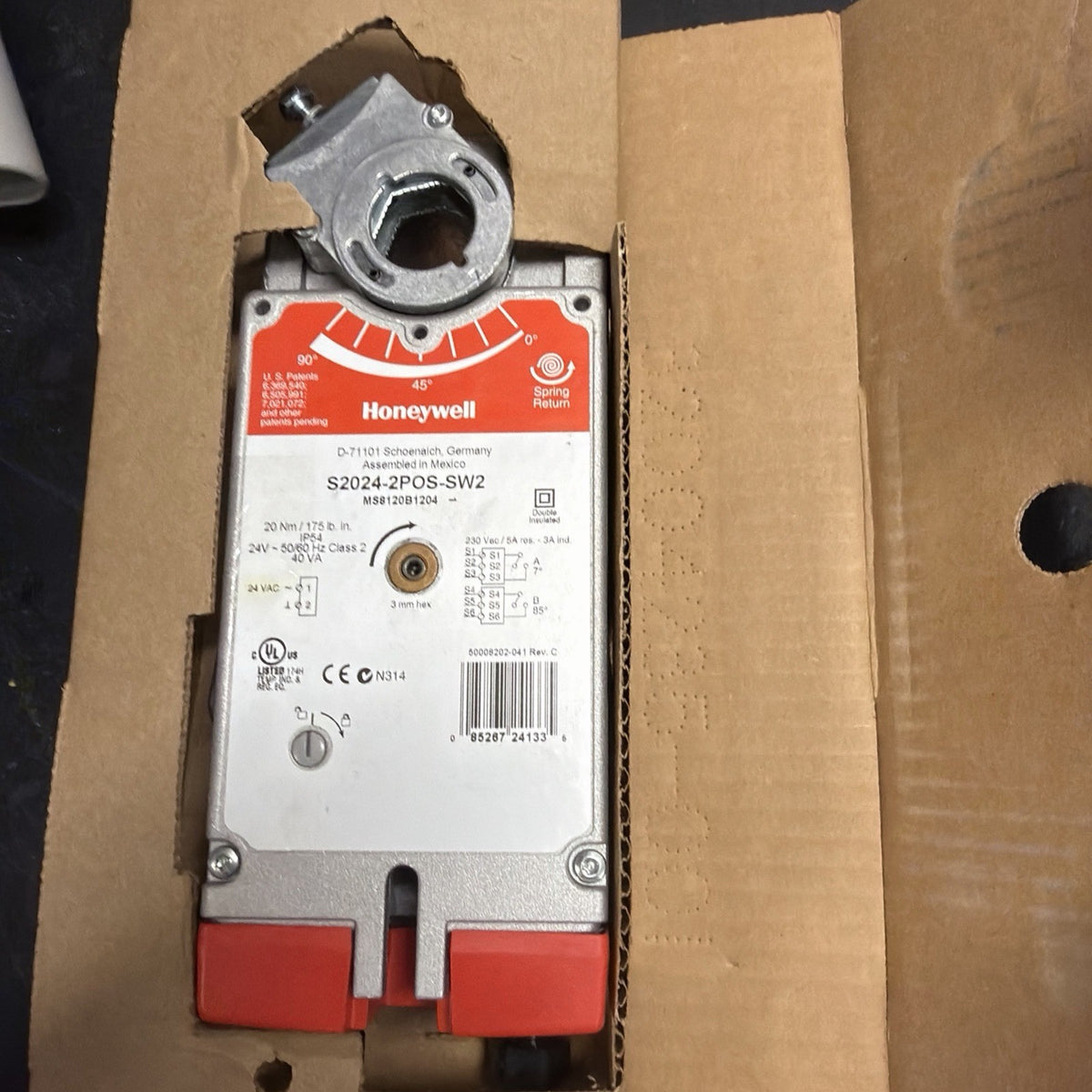 Honeywell S2024-2POS-SW2 Servomotore Serranda Ritorno a Molla0