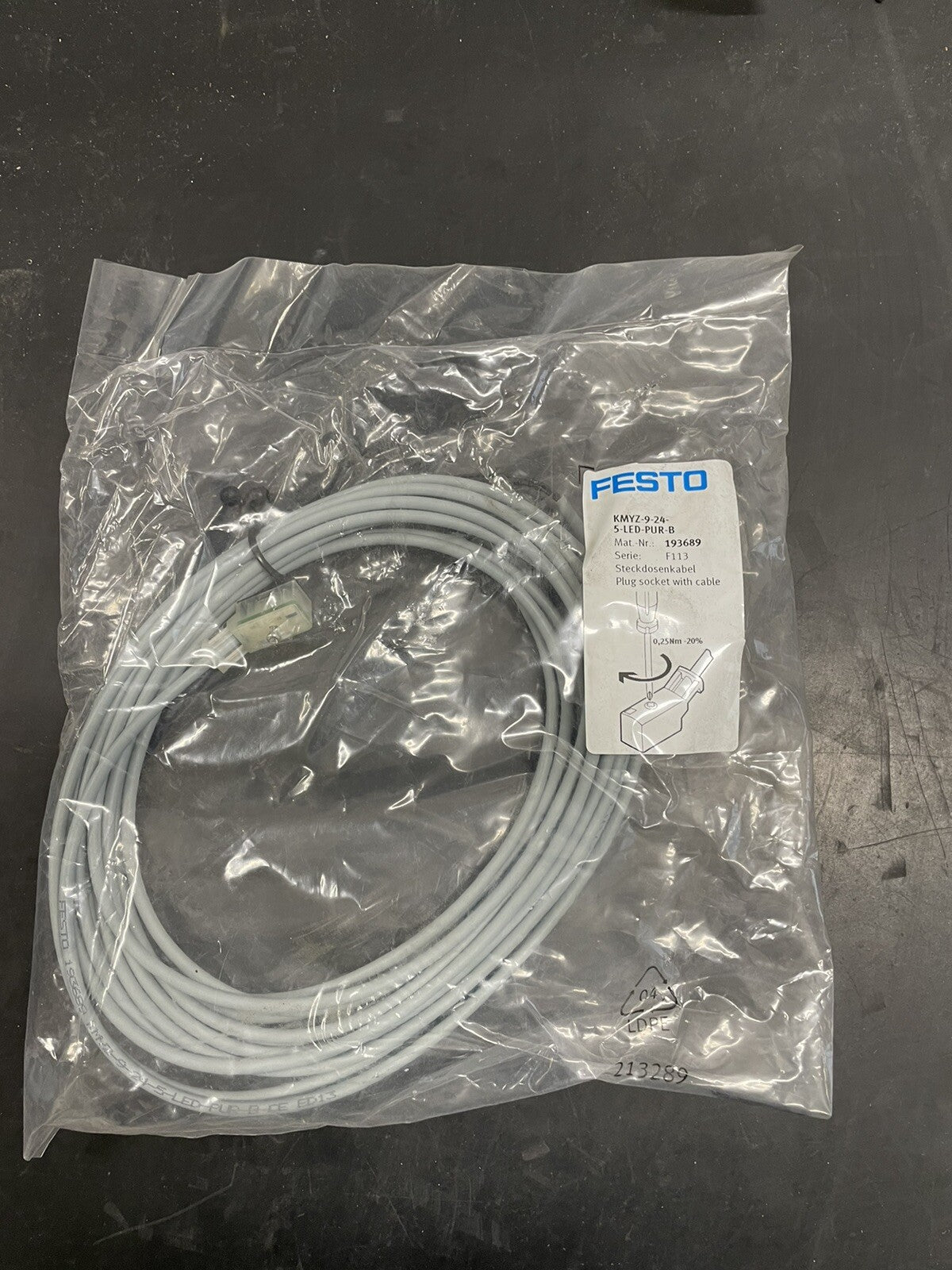 Festo KMYZ-9-24-5-LED-PUR-B 193689 Cavo di Connessione1