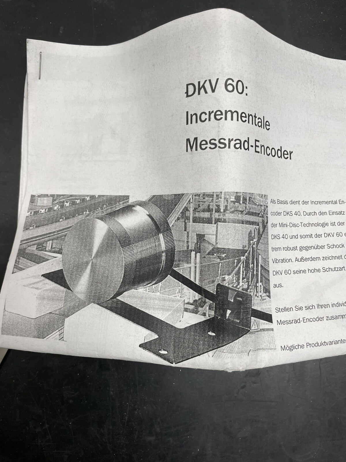Sick DKV60-E1K02000 Encoder a Ruota di Misura0
