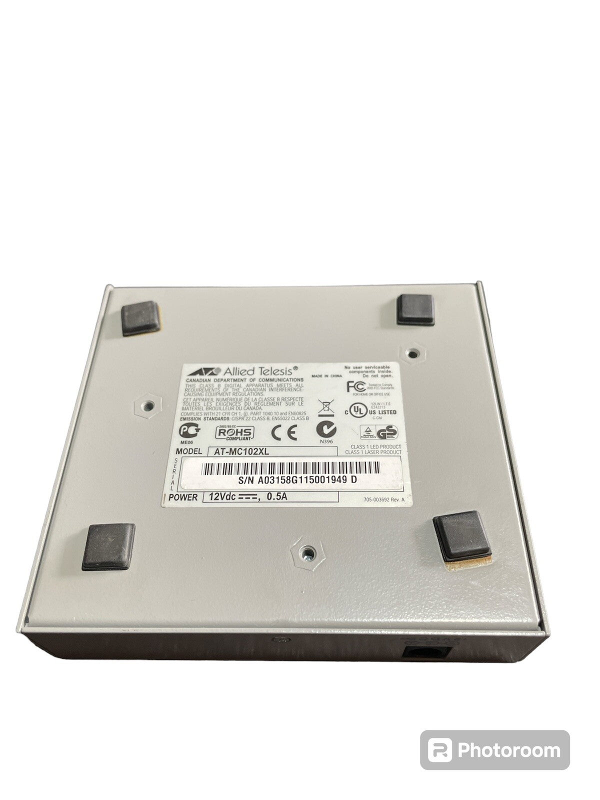 Allied Telesyn AT-MC102XL Media Converter Fast Ethernet 100Base-FX TX1